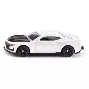 Rotaļu sacīkšu auto Siku Chevrolet Camaro, melns un balts, ieteicams no 3 gadiem