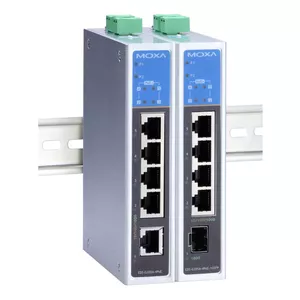 Moxa EDS-G205A-4PoE-1GSFP Неуправляемый Питание по Ethernet (PoE) Серый