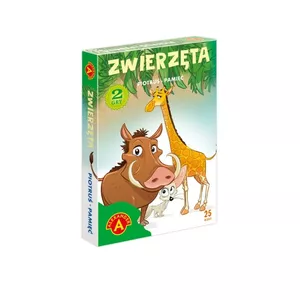 Board game Cards Black Peter Memory - Animals by Alexander, matching memory card game, children’s concentration game