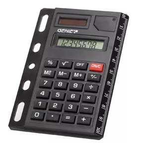 Genie 325 kalkulators Kabata Pamata kalkulators Melns