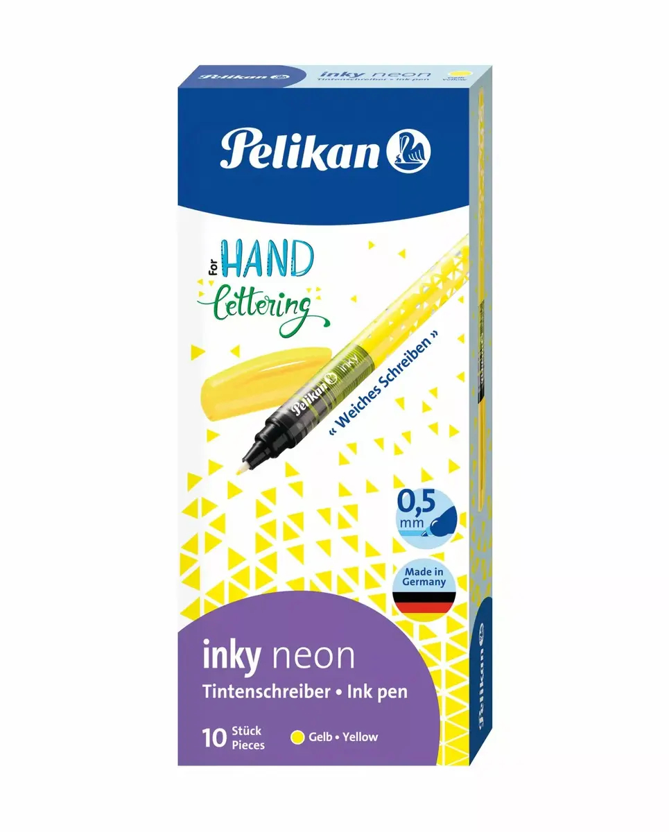 Pildspalva stick Pelikan inky neon dzeltena Photo 5