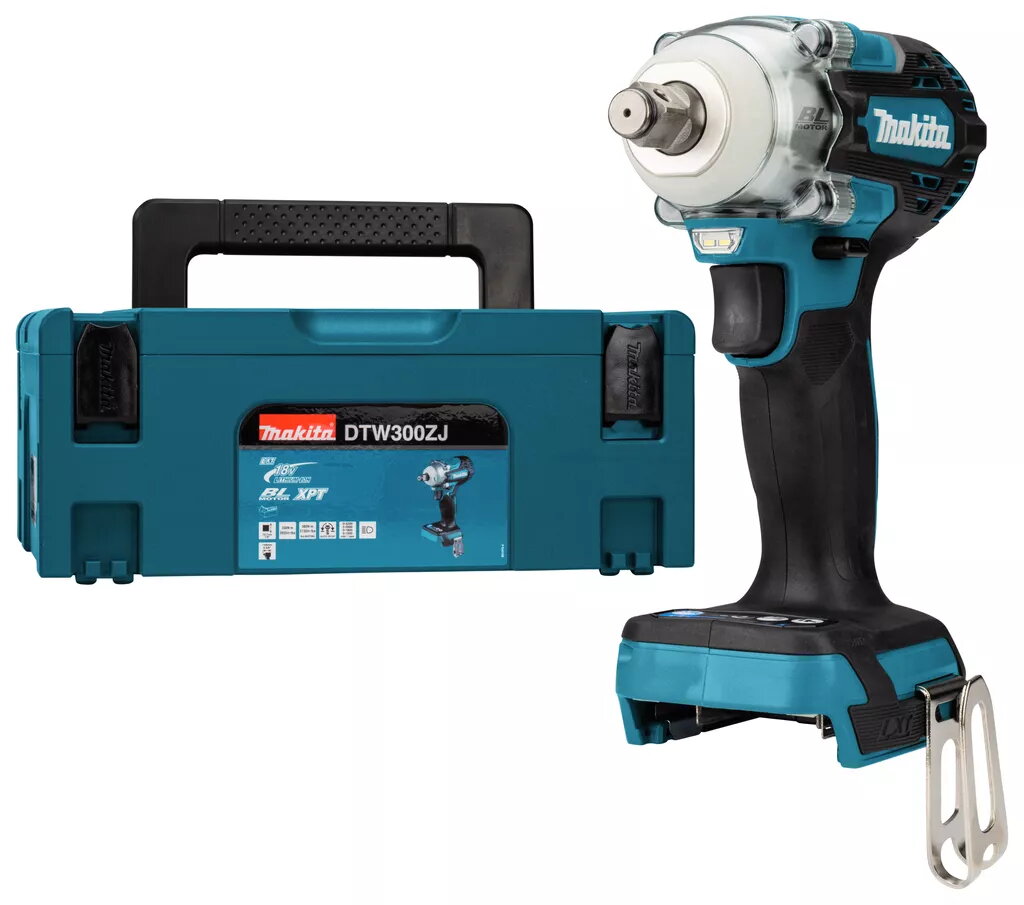 Ietekmes skrūvgriezis Makita DTW300ZJ, 3200 apgr