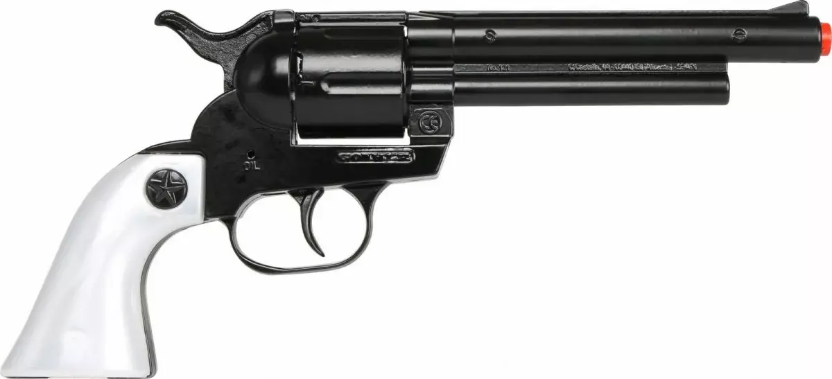 Toy metal cowboy revolver Pulio 155121/6 Photo 4