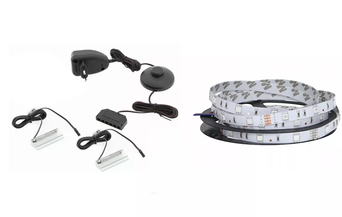 LED gaismas sloksne cama meble QIU