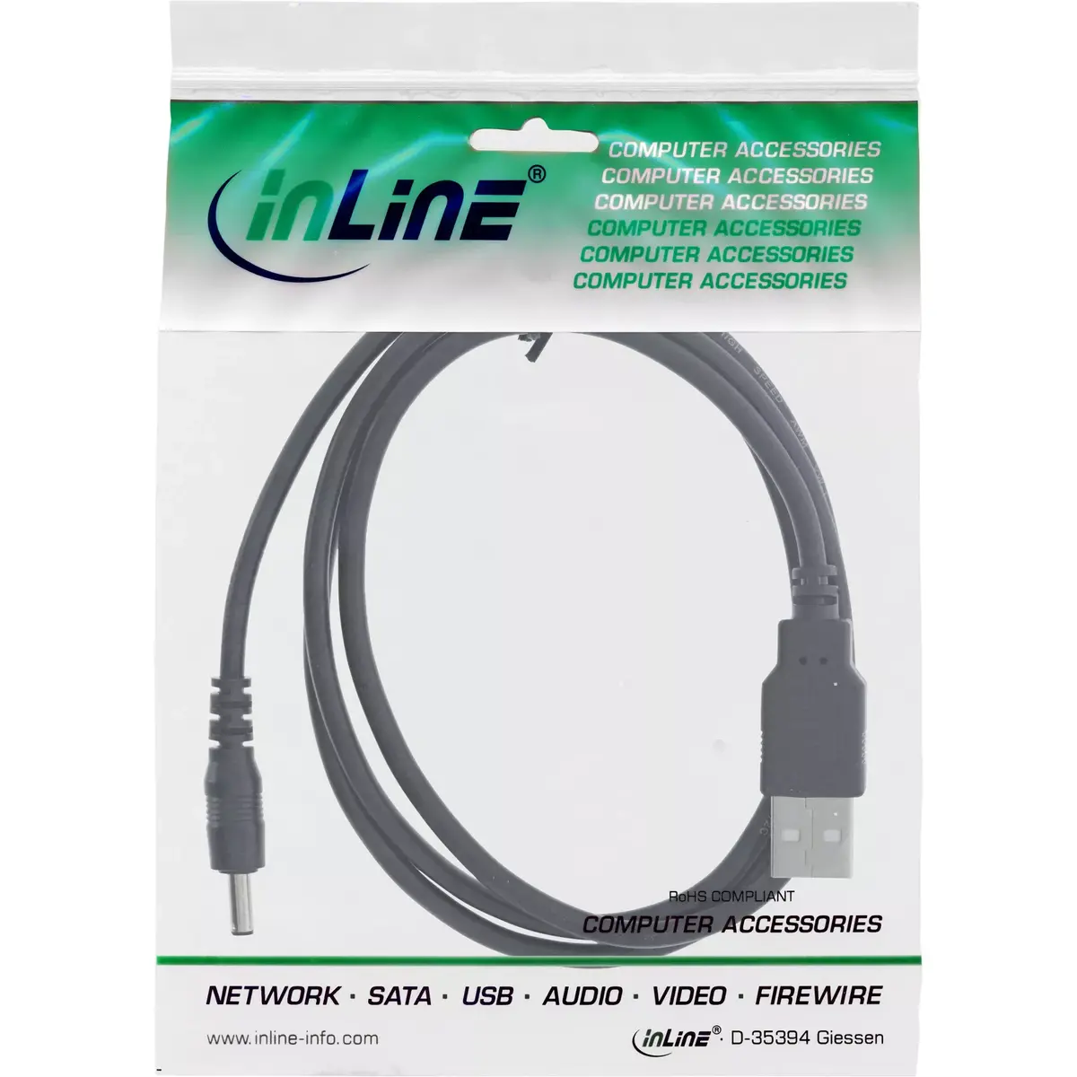 USB DC power adapter cable InLine 26806B Photo 2