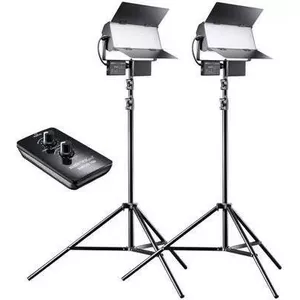 LED light set mantona pro Sirius 160 65W Daylight with stands
