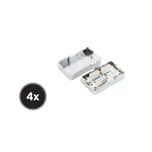 Сетевой соединительный короб Cat6 ShiverPeaks BS75001-SET4