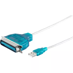 Paralēlais drukas kabelis ShiverPeaks 75607 1,2 m USB–Centronics