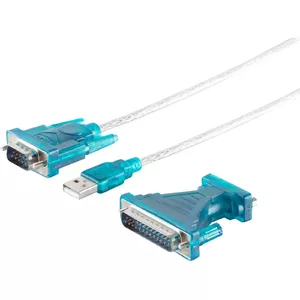 USB 2.0 RS232 Converter ShiverPeaks 75605 – 1.5 m cable, USB-to-Serial adapter