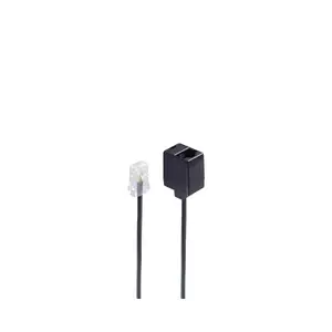 telefonu kabelis ShiverPeaks BS70226-8/4 6 m Melns