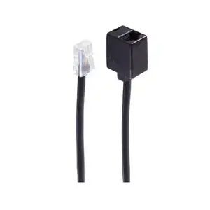 telefonu kabelis ShiverPeaks BS70226-8/8 6 m Melns