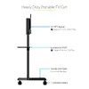 StarTech MBLTVSTNDEC mobilie TV ratiņi 37–70" Photo 8