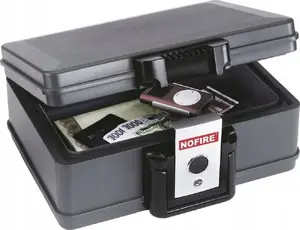 Fireproof document box no fire FA-2013FE — 4.9 L capacity, secure storage for papers and small valuables