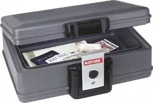 Document box no fire NOFIRE 2017FE fireproof 5.5 L, lockable storage for papers and valuables