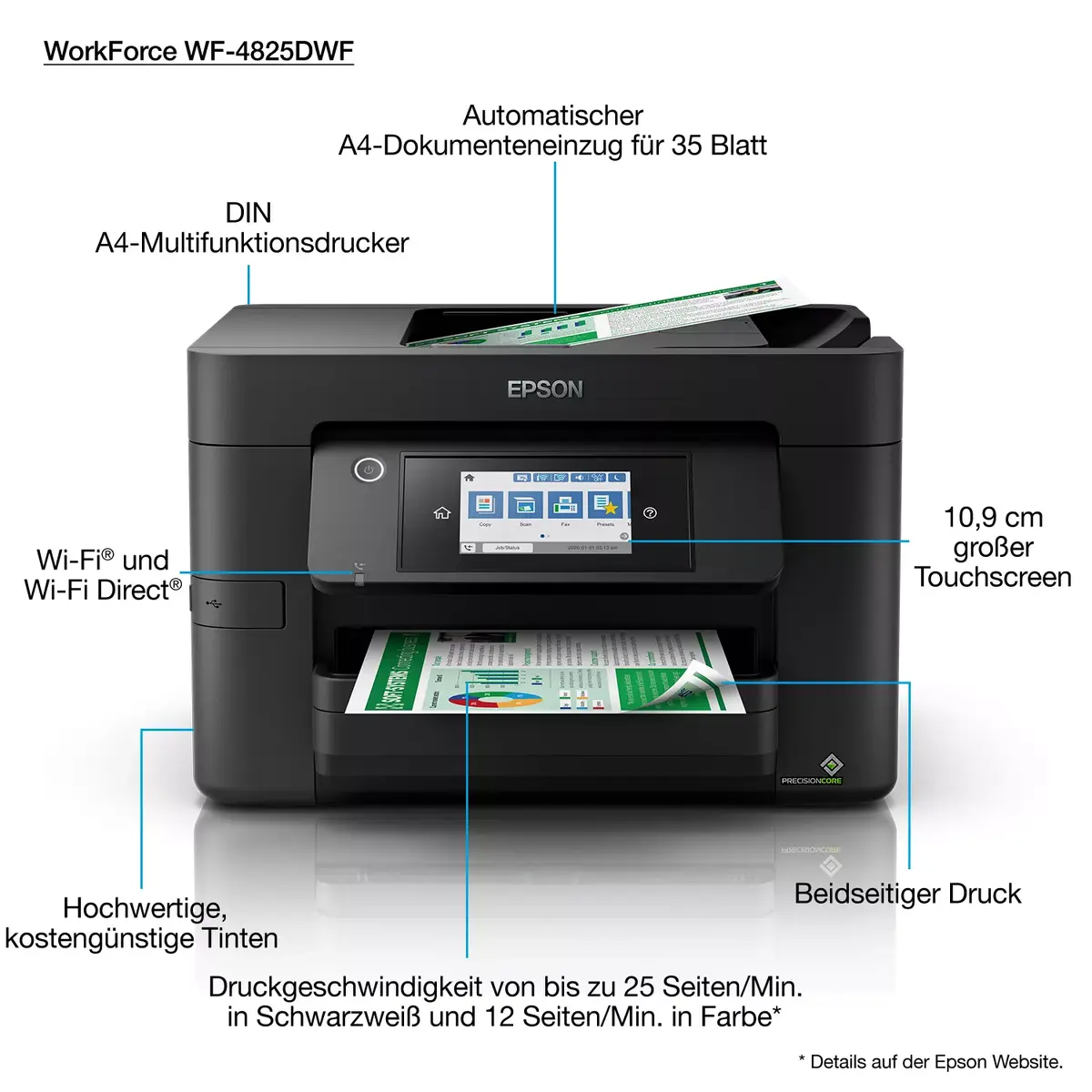 МФУ Epson WorkForce Pro WF-4825DWF Photo 5