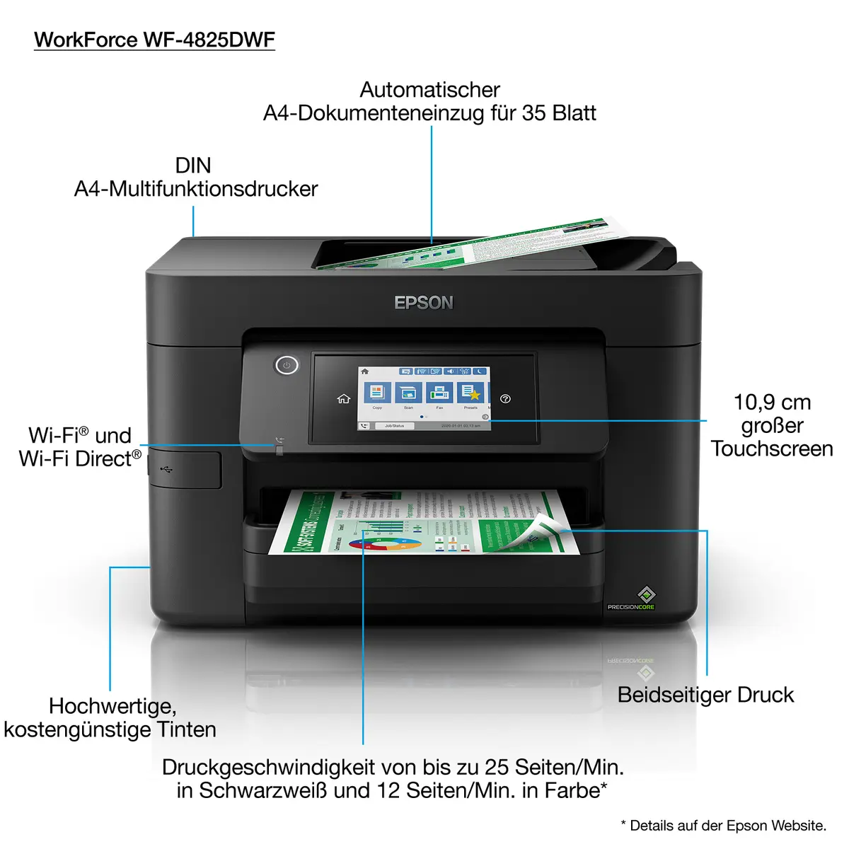 Epson WorkForce Pro WF-4825DWF tintes printeris Photo 3