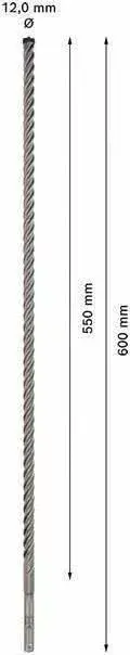 Bosch SDS plus-7X drill bit 12×550 mm Photo 1