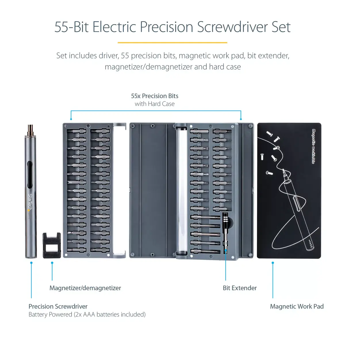 Power Screwdriver StarTech.com 55-Bit Electric CTK55PCEDRIVE Photo 9