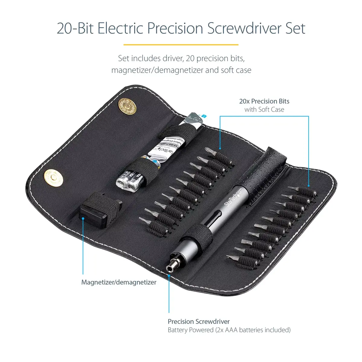 Электрическая отвертка StarTech.com 20-Bit Precision Screwdriver Set Photo 10