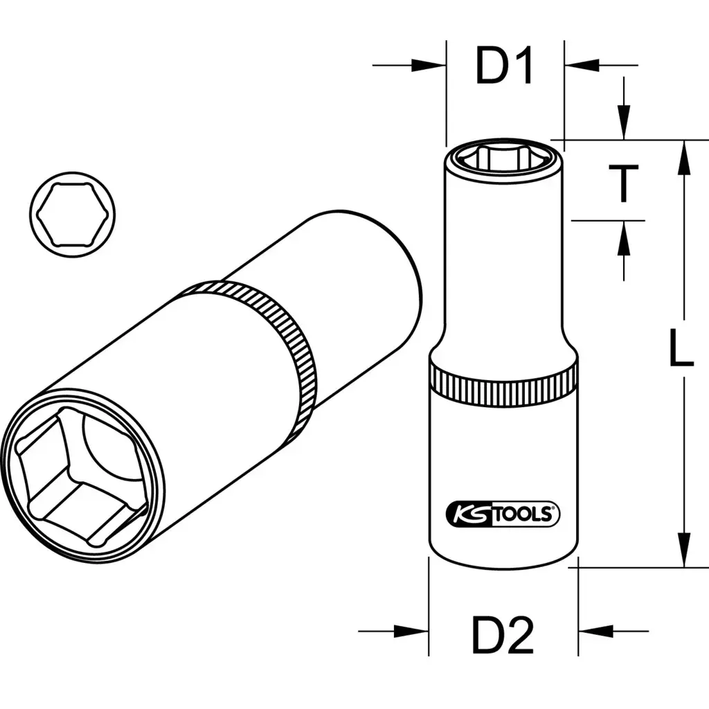 Набор головок KS Tools 917.5391 Photo 2