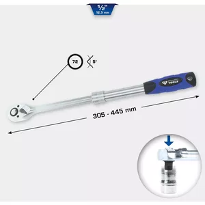 ks tools BT022992 1/2" телескопическая трещотка Photo 1