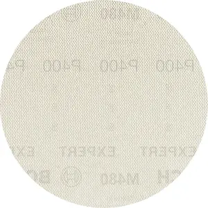 Bosch Expert M480 Sanding Net 125mm Grit 400 for Random Orbit Sanders 5-Pack