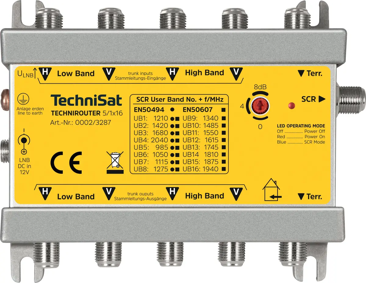 Maršrutētājs TECHNISAT TechniRouter 5/1x16 0002/3287 –