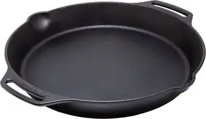 Чугунная сковорода Petromax Fire Skillet fp35h-t, круглая универсальная, Ø 35 см, с двумя ручками