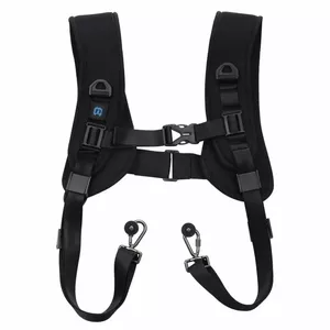 Double shoulder harness Puluz PU6002 adjustable straps for cameras, wearable chest and back mount