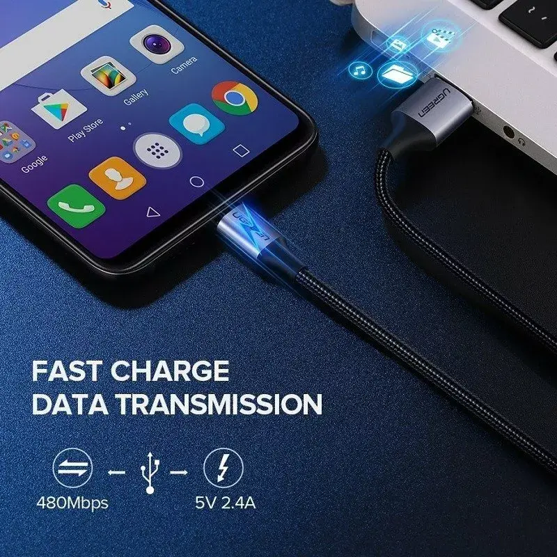 UGREEN USB-A uz microUSB kabelis 1,5 m Photo 5
