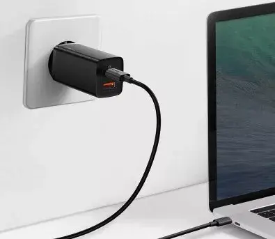 Baseus ātrais ceļojumu lādētājs GaN2 Lite USB+C 65W EU (melns) Photo 4