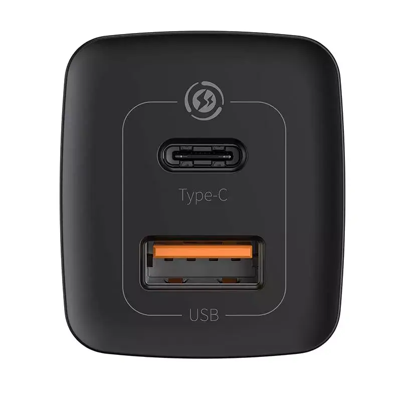 Baseus ātrais ceļojumu lādētājs GaN2 Lite USB+C 65W EU (melns) Photo 2