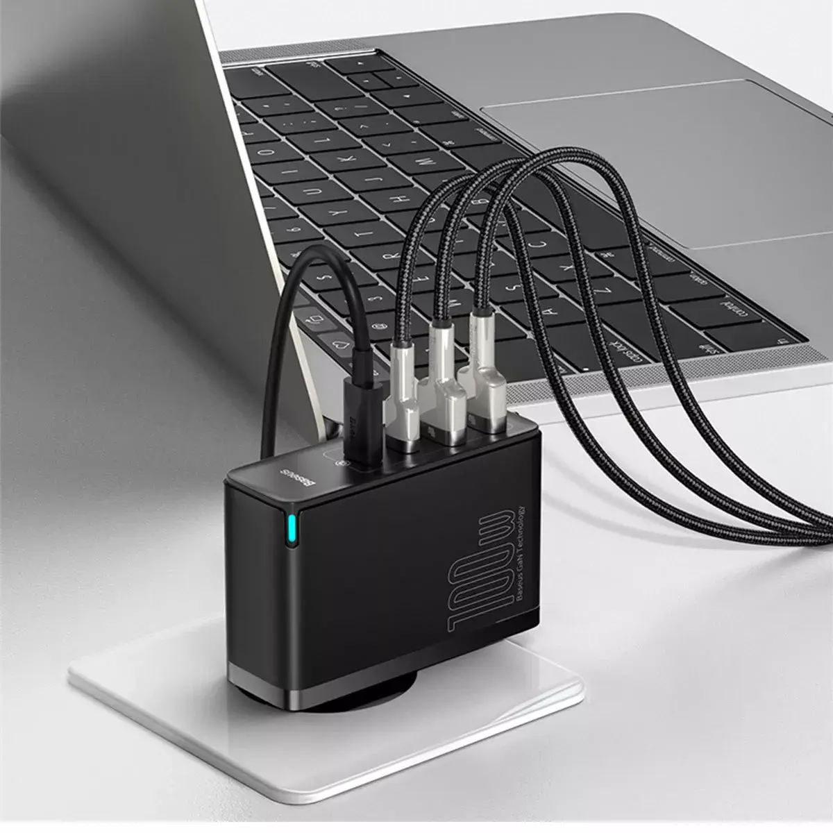 Lādētājs Baseus GaN2 4 Ports Fast Charger 100W Photo 7