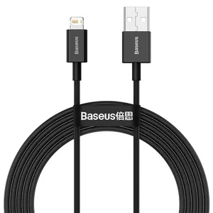 Baseus CABLE USB TO USB-C 1M/BLACK CATYS-01 USB kabelis USB A USB C/Lightning Melns