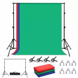Background support kit Puluz PKT5204 2×2 m with 3 backdrops – studio backdrop stand set