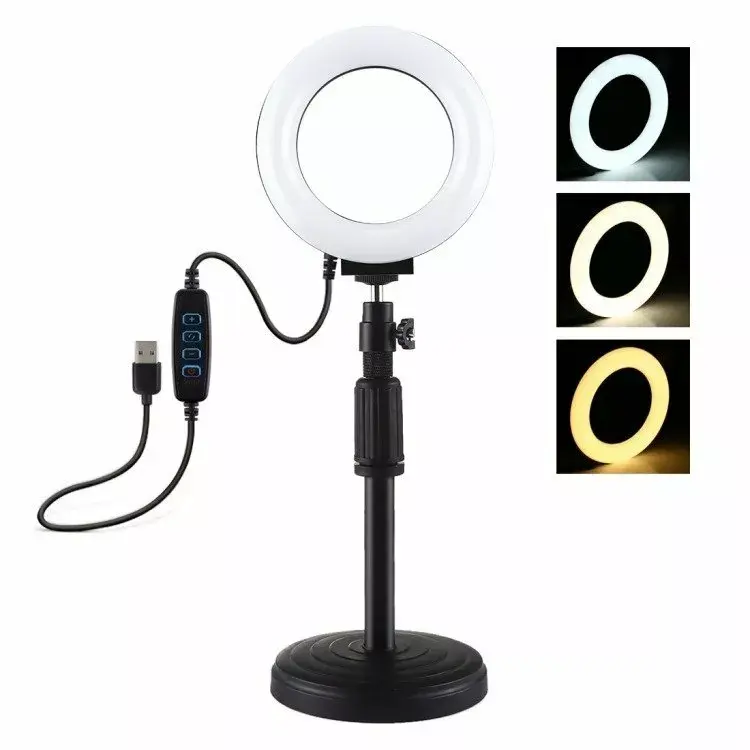 Puluz PU391 gredzenveida LED lampa 10W 3000K Photo 2