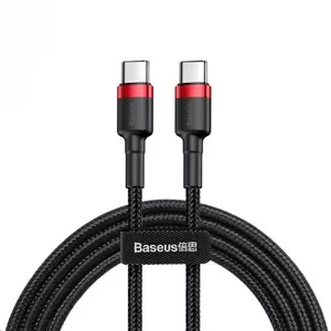 USB Cable Baseus Cafule 2m USB C Black Red