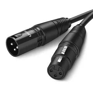 Audio cable UGREEN 20714 XLR male to XLR female, 10 m, black