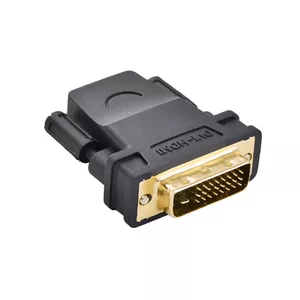 Ugreen 20124 kabeļu spraudņu pāreja HDMI DVI Melns, Zelts