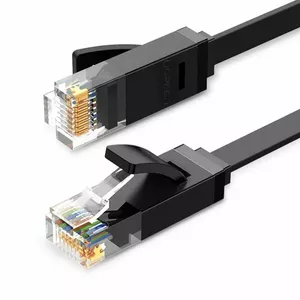 UGREEN Ethernet flat cable RJ45 Cat.6 UTP 0.5 m (black)