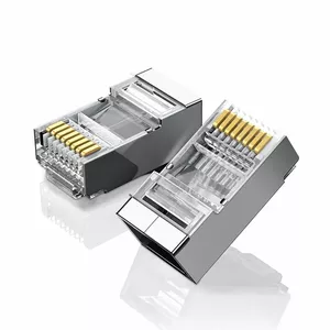 UGREEN Ethernet RJ45 metāla kontaktdakša, 8P/8C, Cat.6, UTP (10 gab.)