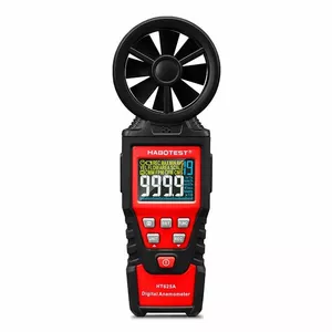 Handheld digital anemometer Habotest HT625A with wind speed and temperature display