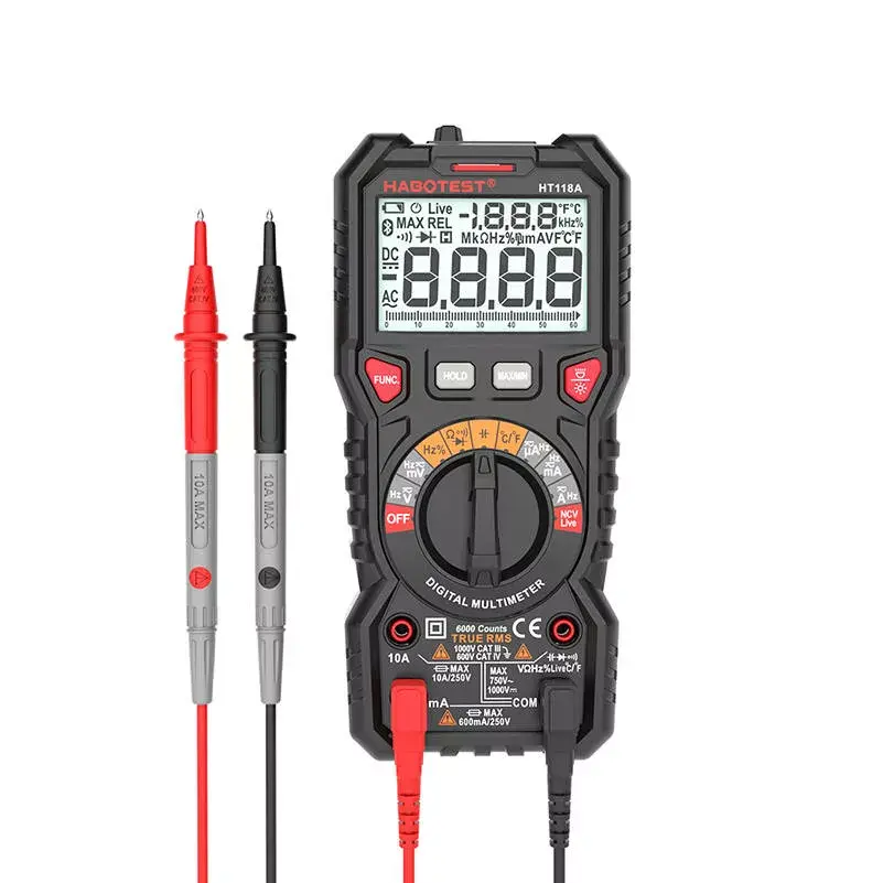 Habotest HT118A portatīvs digitālais multimetrs Photo 2
