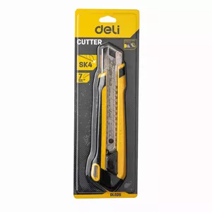 Deli Tools EDL025 utility knife Black, Yellow Snap-off blade knife