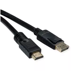 Video Cable Adapter ROLINE 11.04.5777 10m HDMI Type A DisplayPort Black