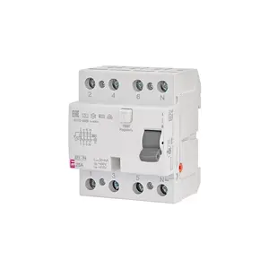 Residual Current Circuit Breaker ETI EFI-P4 A 25/0.03 4-pole Type A 415V 25A Un-delayed 50/60Hz