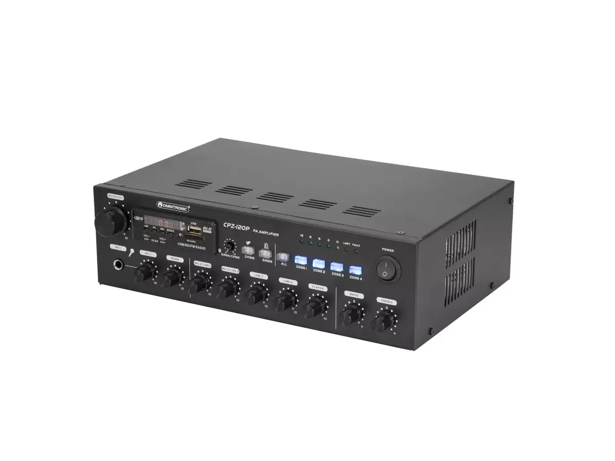 Audio pastiprinātājs Omnitronic 80709704 Photo 2