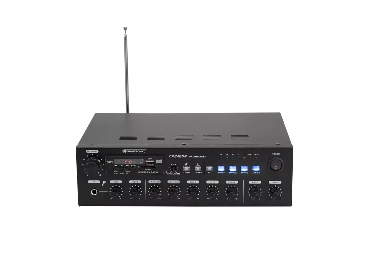 Audio pastiprinātājs Omnitronic 80709704 Photo 4