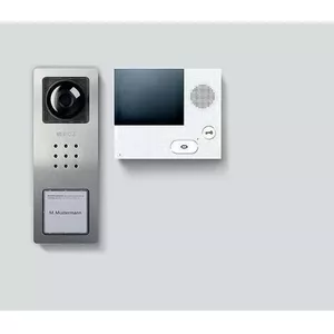 Video intercom set Siedle CVB 850-1 E/W, brushed stainless steel
