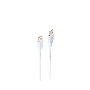 USB kabelis ShiverPeaks BS77123-W 3m USB 2.0 balts